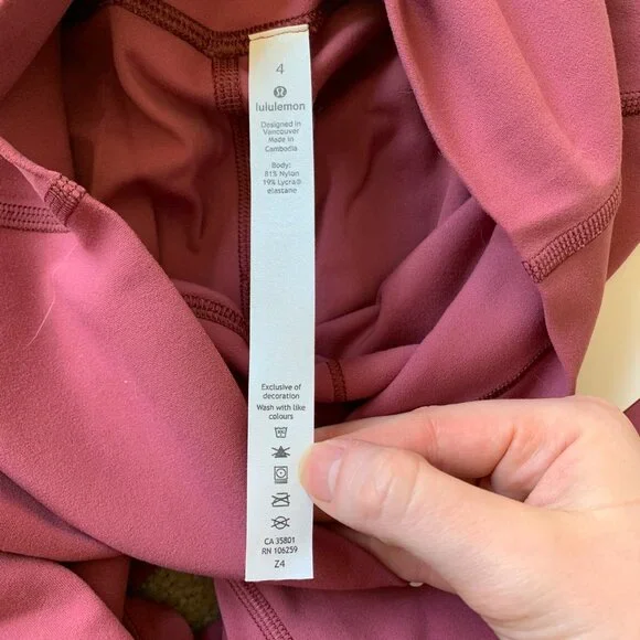Lululemon Women's Align Pant 25", Misty Merlot MYMT, size 4 NWT
